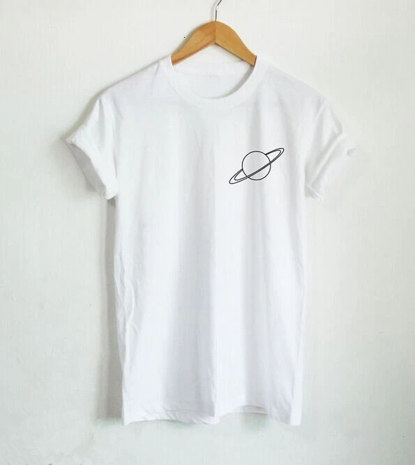 Женская рубашка с карманом футболка унисекс космическая Повседневная забавная