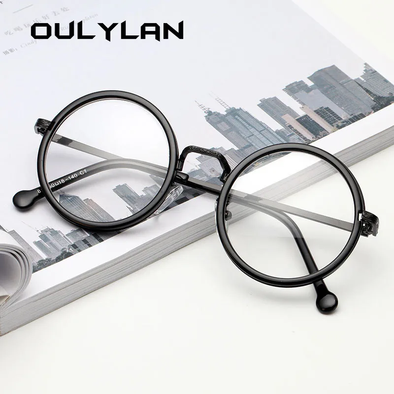 Oulylan круглые очки, оправа для женщин и мужчин, прозрачные оптические оправы для очков, женские прозрачные очки по рецепту, очки для близорукости