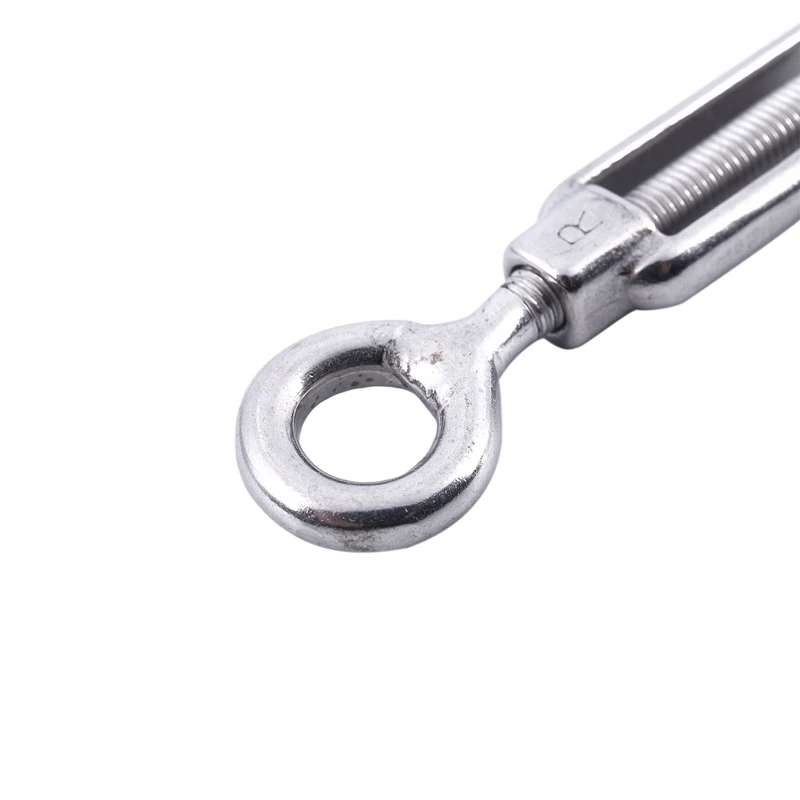 M6 6mm Threaded Stainless Steel Hook Eye Type Die Cast Turnbuckle 5.7 inch | Обустройство дома
