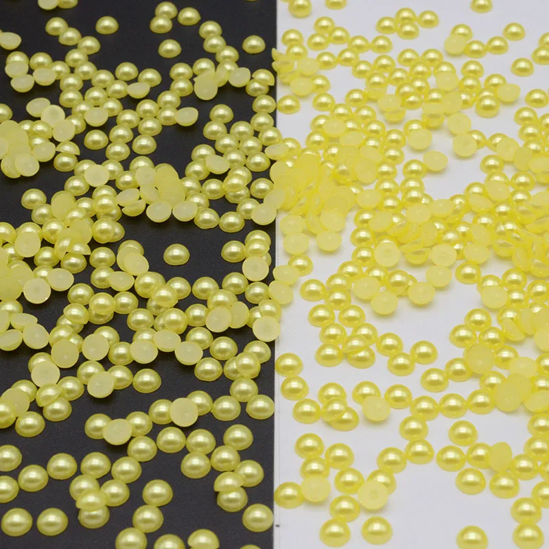 Полукруглые жемчужные бусины из абс пластика 25 г 5 мм|Бусины для одежды| |