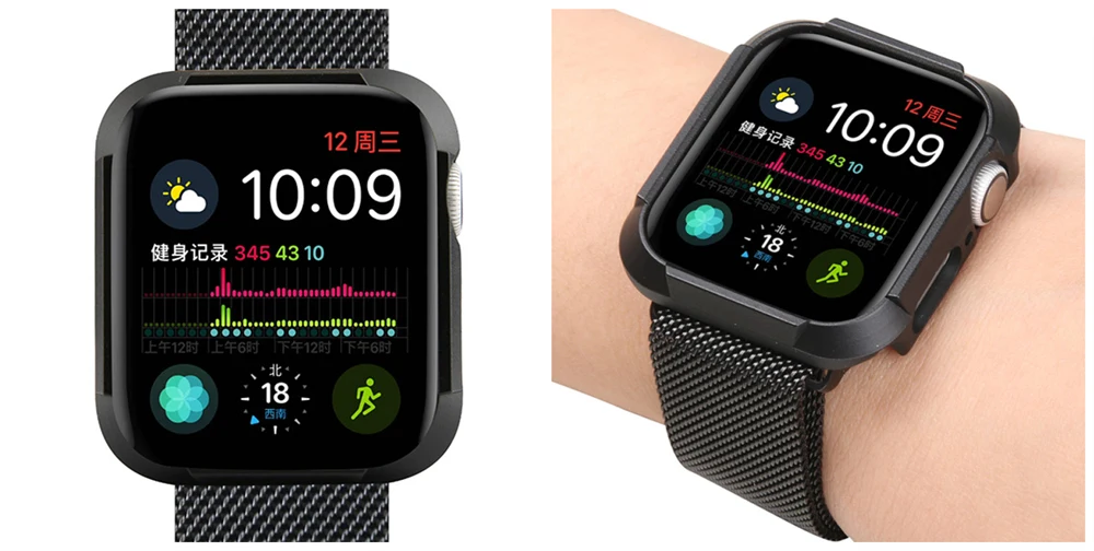 Чехол из поликарбоната для Apple Watch 4, 40 мм, 44 мм, защитный чехол для iWatch 5, 40, 44 мм, бампер для часов, Жесткая Броня, защитная рамка, серия 4