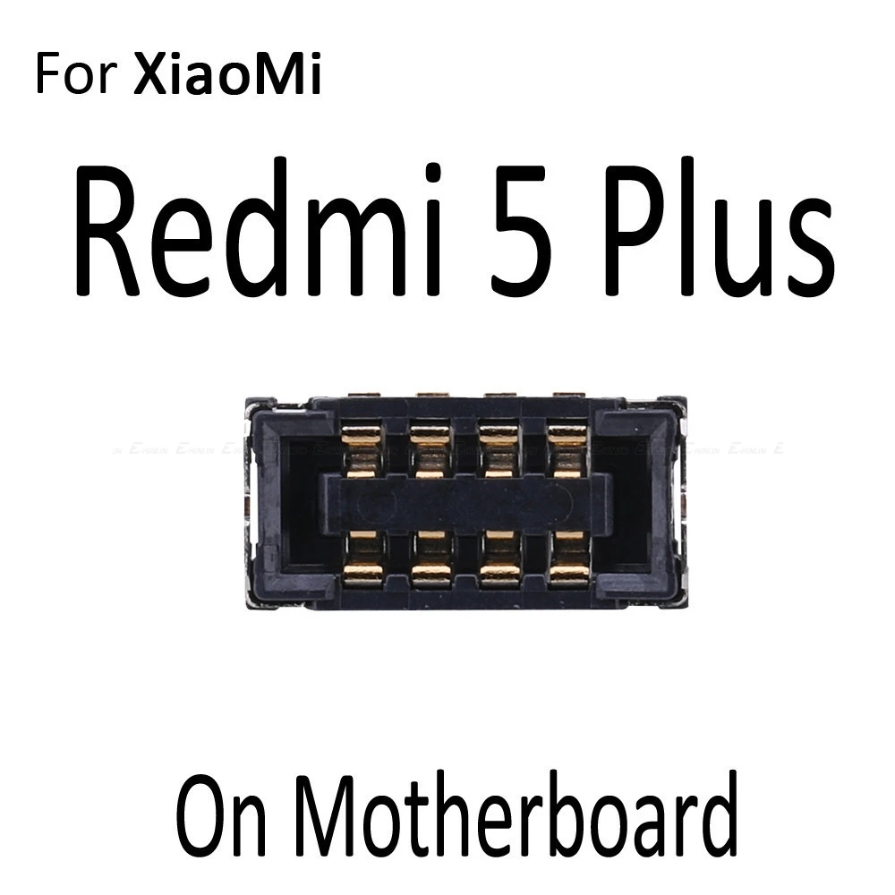 5 шт. FPC разъем батарея держатель зажим контакт для Xiaomi mi 5X A1 A2 6X красный mi 5 Plus 6 6A Note 4 4X Pro 5 5A 7 Pro на плате - Цвет: For Redmi 5 Plus