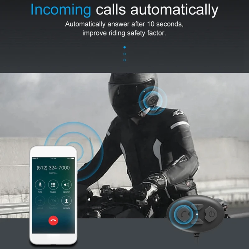 1 Sets Duplex Intercom Wireless Bluetooth Helmet Headset Motorcycle | Электроника