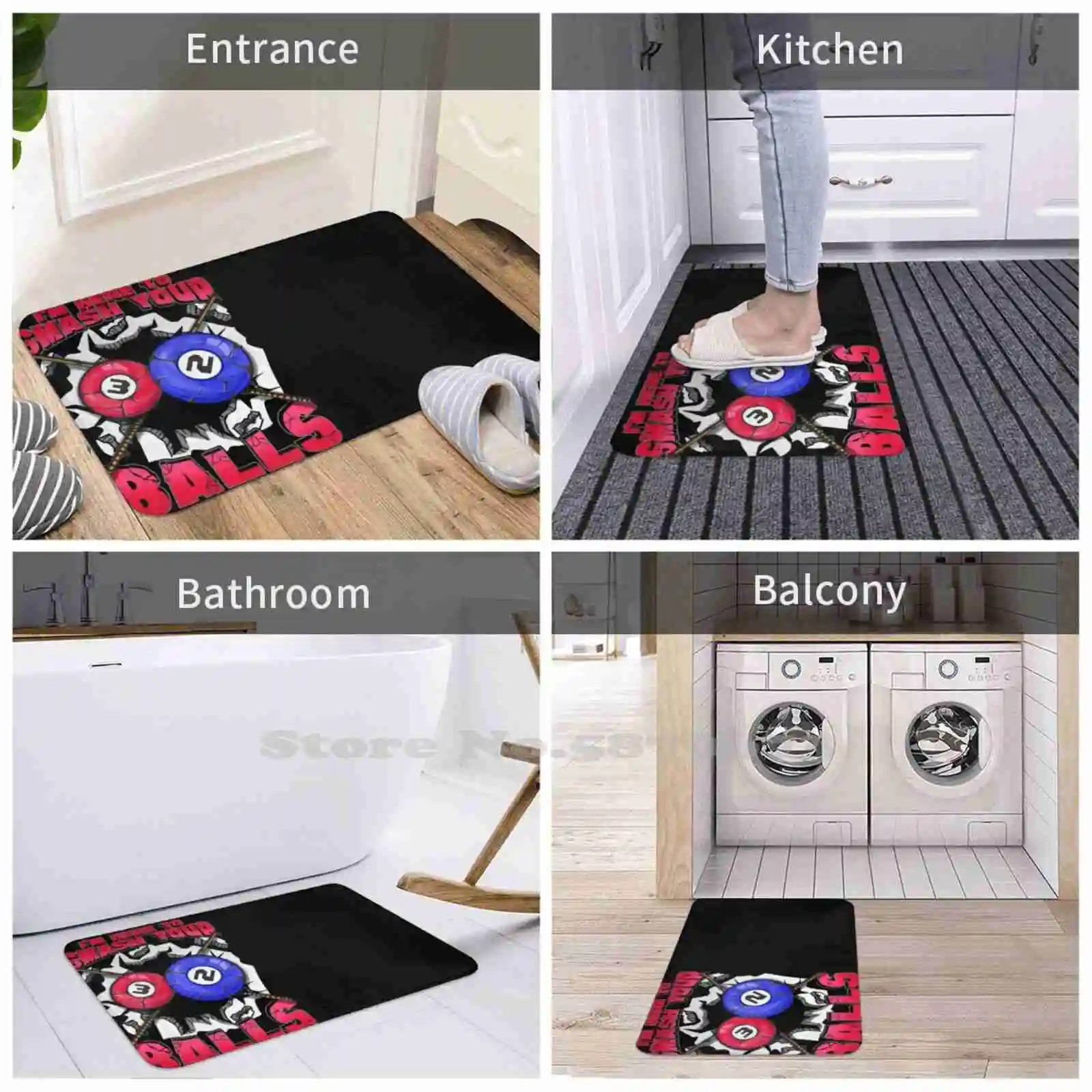 Я здесь чтобы разбить ваши шары забавный бильярдный бассейн удобный дверной