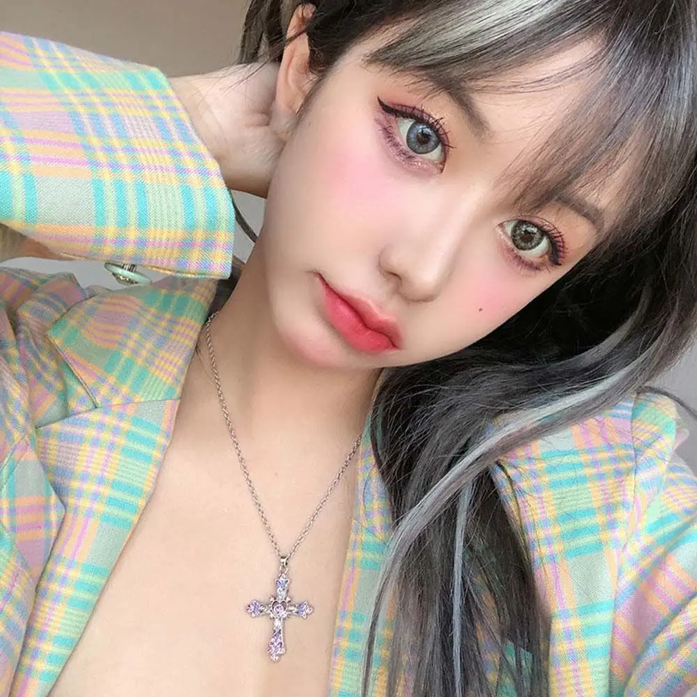 2021 готическое Стильное ожерелье с крестом, подвеска в богемном стиле, ожерелье до ключиц с кристаллами и бриллиантами, женское характерное ювелирное изделие