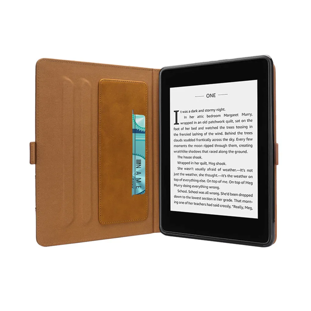 Тонкий кожаный чехол книжка для планшета Kindle Paperwhite 4 2018|Чехлы планшетов и