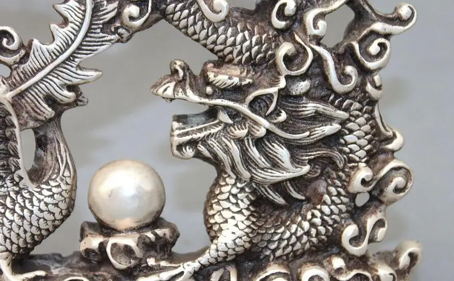 Китайская королевская благоприятная статуя дракона и феникса тибетская