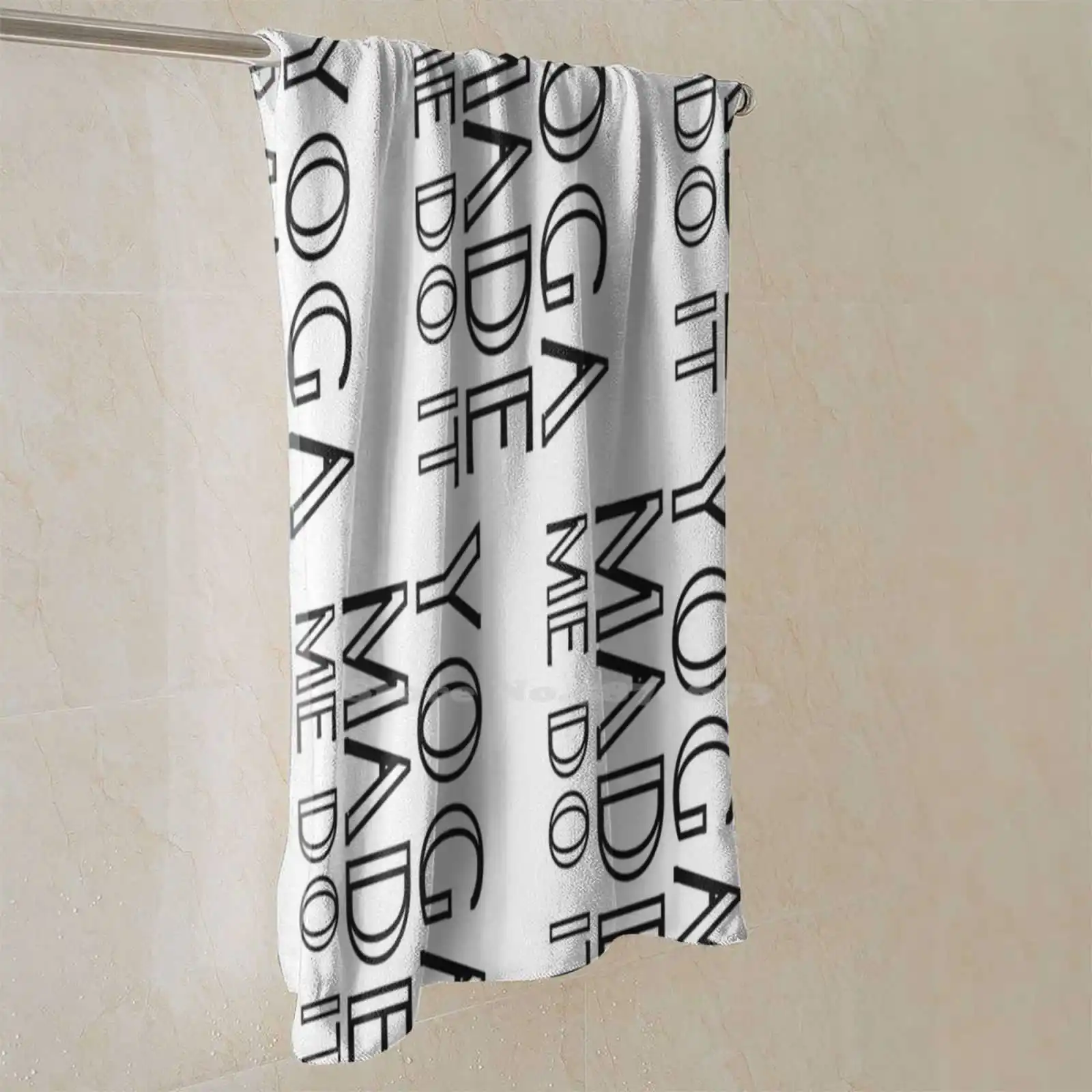 Персонализированное мягкое полотенце для душа Yoga Made Me Do It медитация дзен Йога