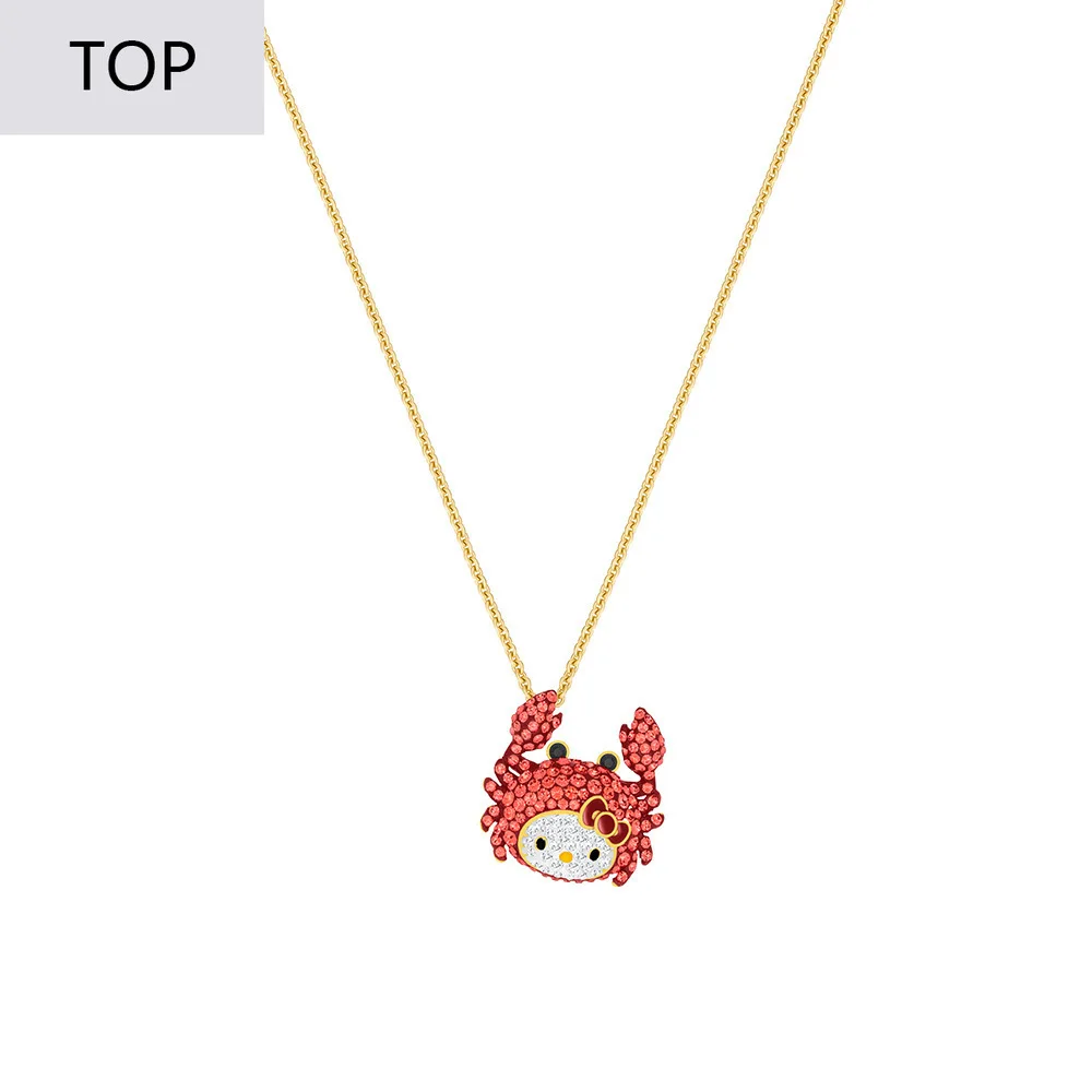 

Recommend Red Crab Woman Silver Necklace Friendship Trendy Pendants For Women Chain Ornaments Jewelry