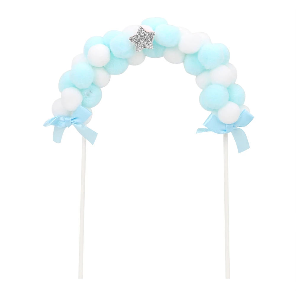 HOOMIN вечерние праздничные принадлежности флажки для торта розовые синие мягкие