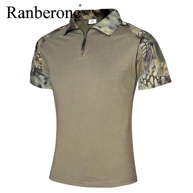 2020 Workout Shirt Sport Gym Splice Shirt Men Fitness Tights Top Soccer Jerseys Running Turn-down Collar T-Shirt Sportswear Male