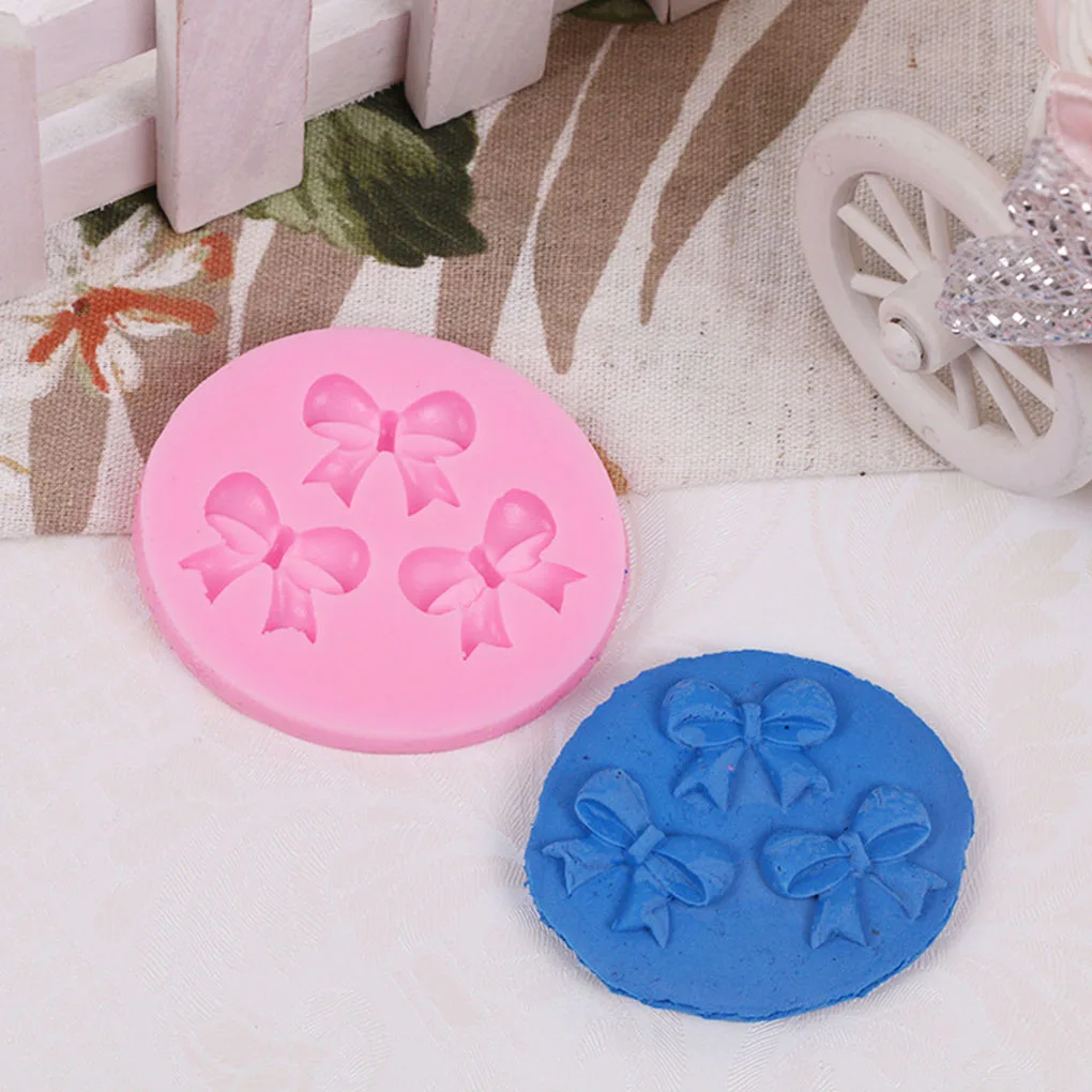 Силиконовая форма для торта сделай сам бант помадки и шоколада силиконовая
