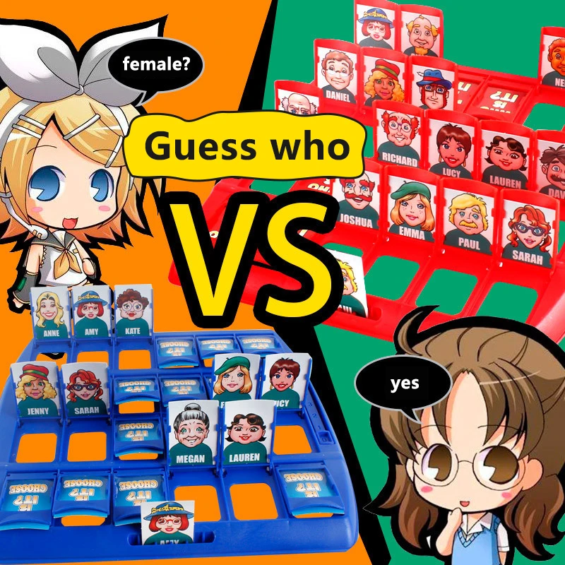 

Board Game Who Is It Classic Funny Family Guessing Games Kid Children Toy Indoor Game Gift Memory Training Eductaional Toys Gift
