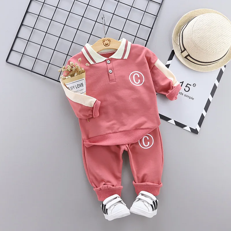 Спортивный костюм для малышей одежда мальчиков комплект с надписью C