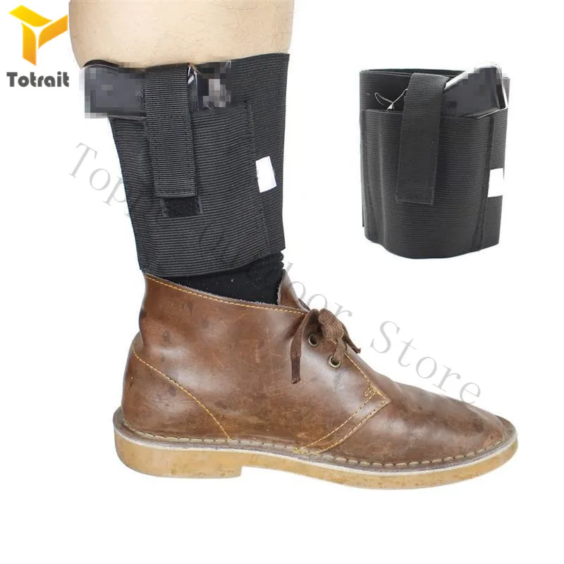 

TOtrait Ankle Holster Outdoor Tactical Invisible Leg Holster Pistol Carry Case Elastic Secure Strap Gun Bag Accessories