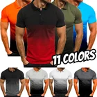 Рубашка-поло мужская, с коротким рукавом, лето, 5XL