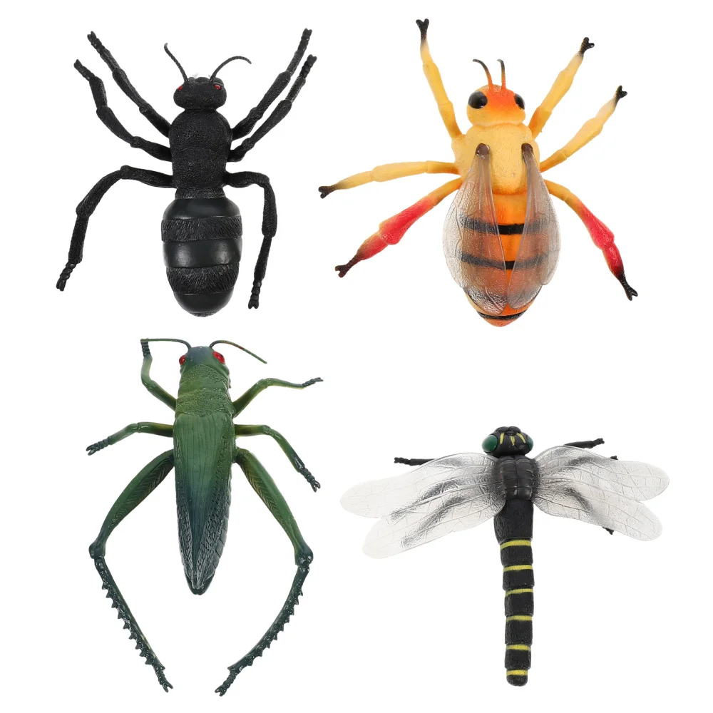 

4pcs Kids Insect Model Funny Insect Animal Animal Model Adornment