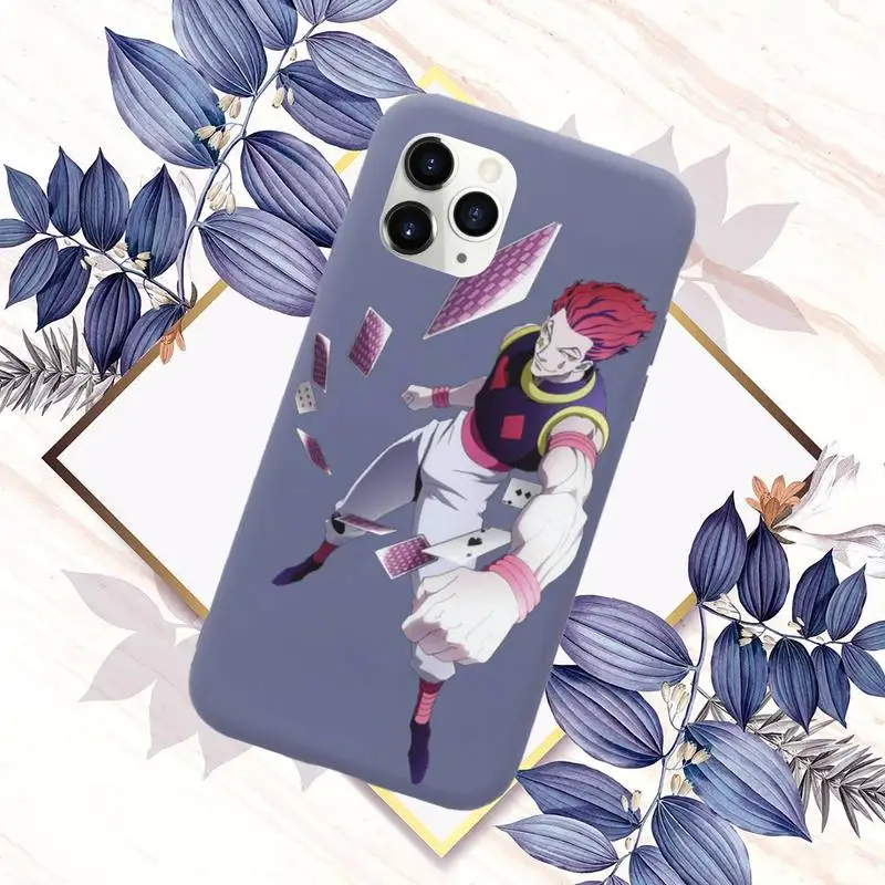 

Hunter X hunter Anime Phone Case Candy Color for iPhone 11 12 mini pro XS MAX 8 7 6 6S Plus X SE 2020 XR