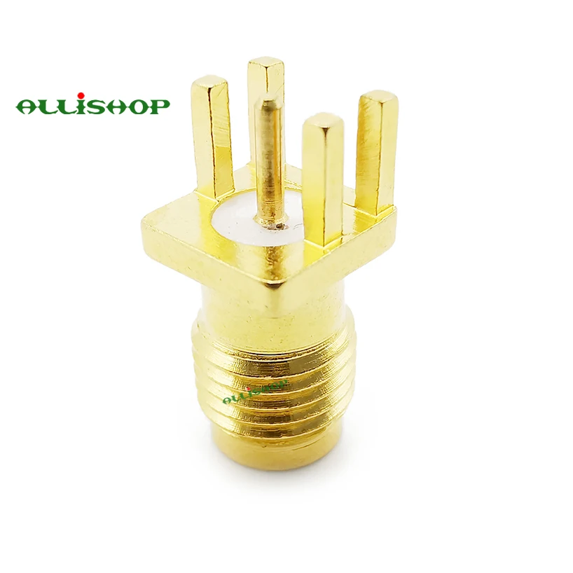 5 шт. sma female печатная плата панель Edge Mount Plug с 4 подставка для булавок прямой разъем