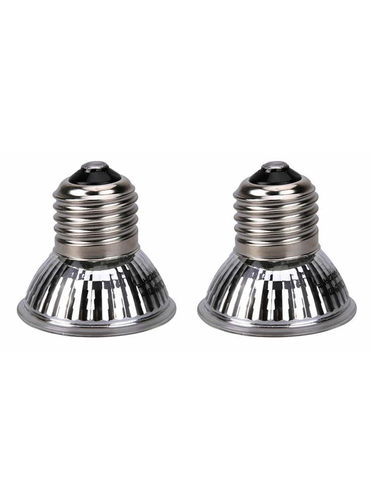 2pcs 25/50/75W Reptile Light Bulb Turtle Sunburn Lights UVA UVB Full Spectrum Sunlamp for Pet Brooder | Дом и сад