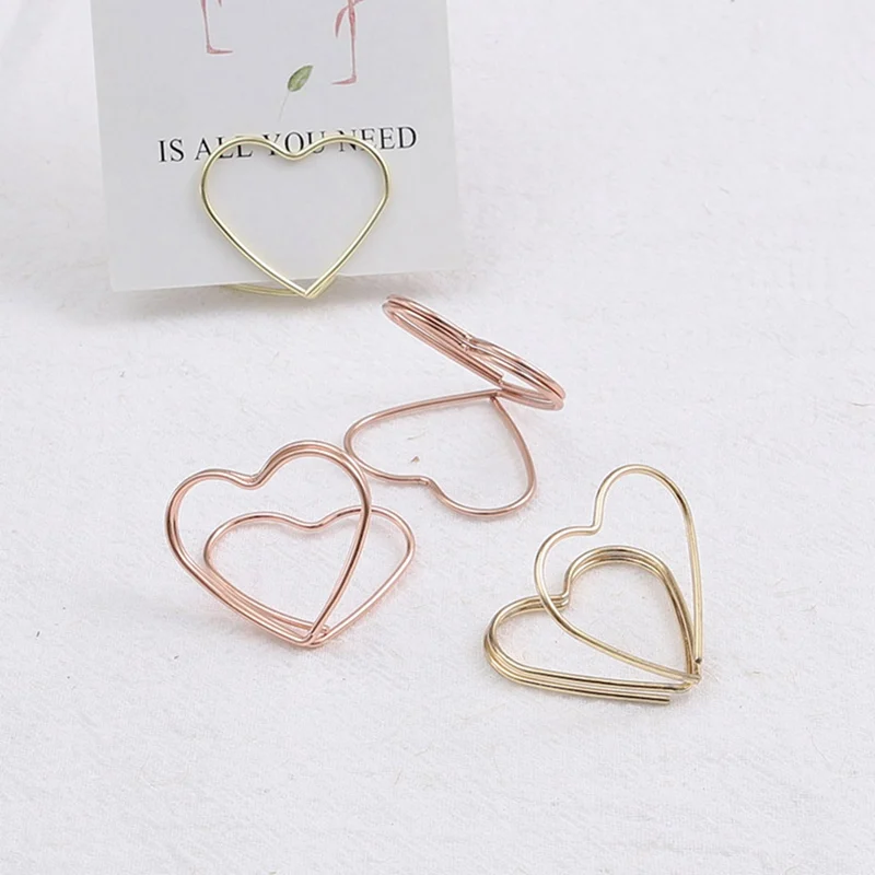 

3pcs Ins Metal Love Clip, Sealing Clip, Photo Wall Clip, Card Photo Props, Heart-shaped Clip, Pin And Card Family Crafts