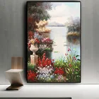 5D алмазная Картина Пейзаж мозаика алмазное Искусство Настенная живопись ручная вышивка цветок полная Дрель Стразы декоративная живопись