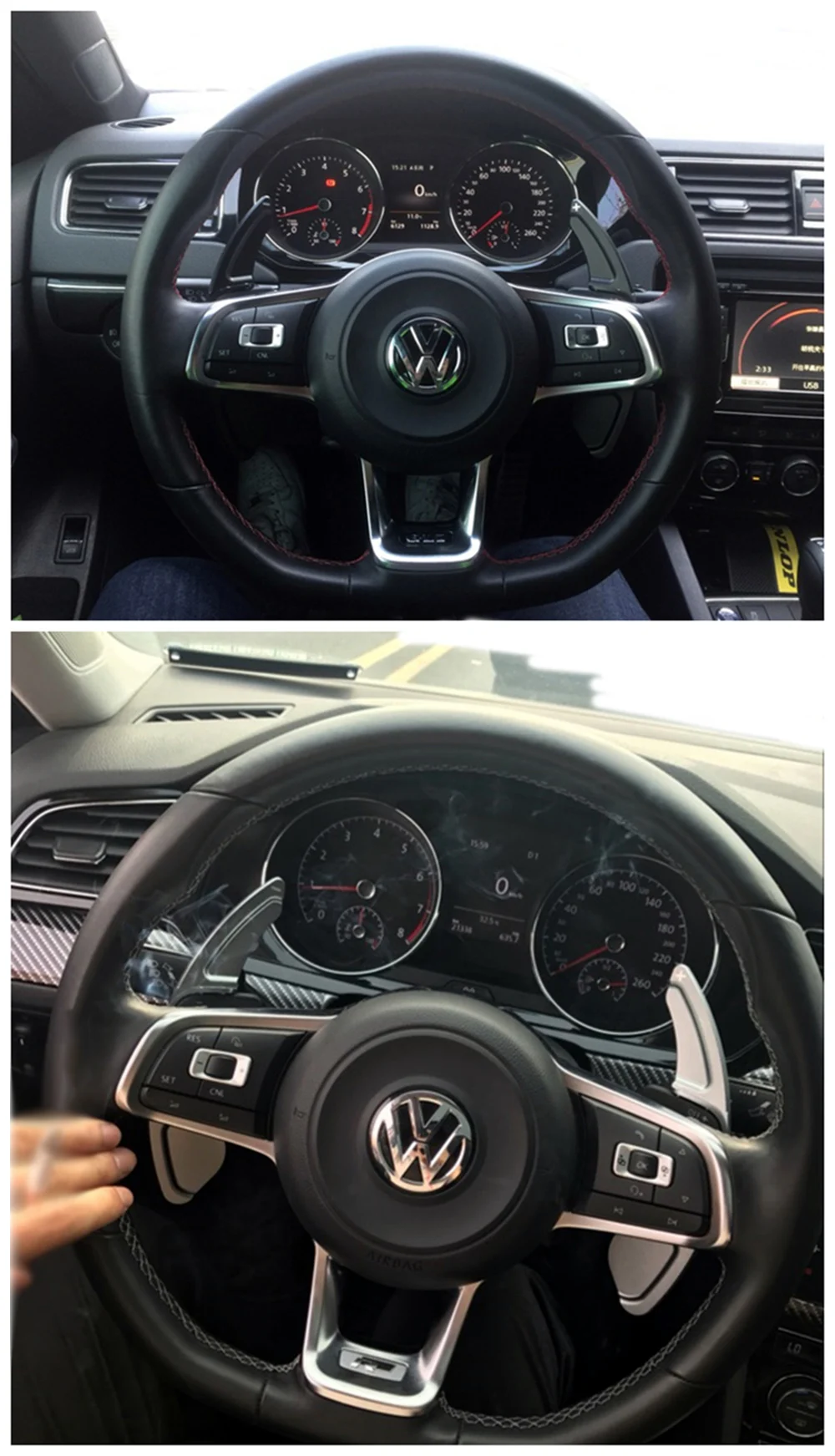 Весло переключения передач для Volkswagen GLI GTE GTD R RLINE Scirocco POLO MK6 Golf7 MK7 MK7.5 автомобильные