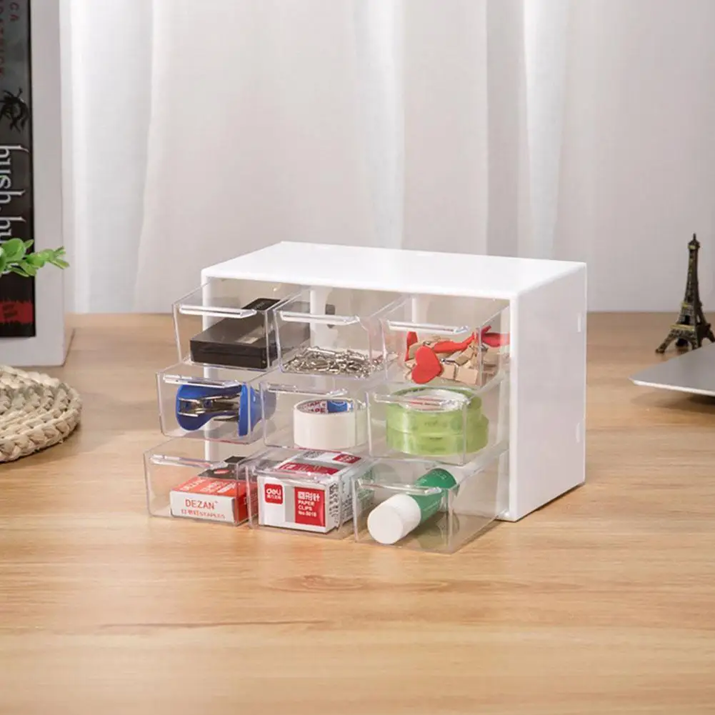 Studyset 9 слотов прозрачный пластиковый ящик тип коробка для хранения показ