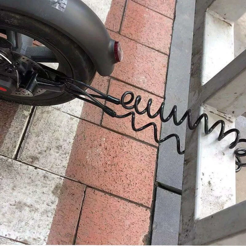

Anti Theft Bike Brake Disc Lock For MTB Bicycle Motorcycle Electric Scooter Wheels Moto Security Safety Spring Rope Steel Wire
