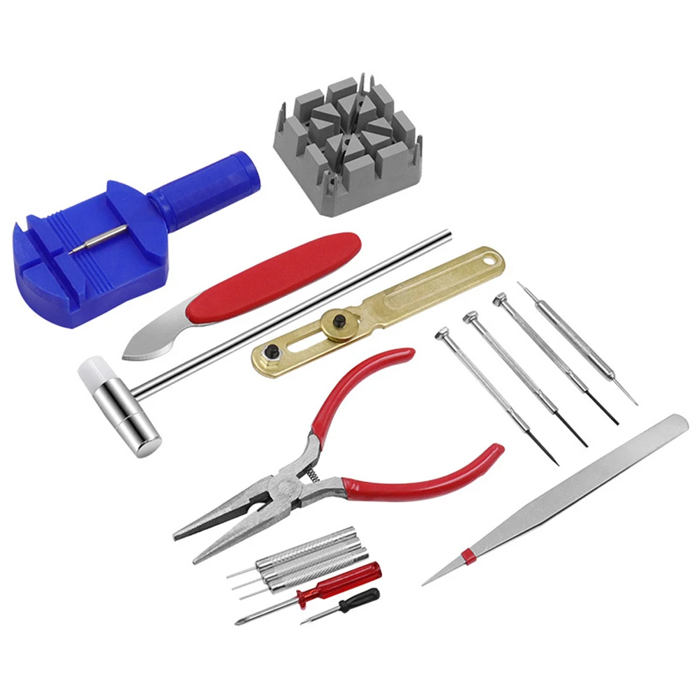 

16pcs/Pack Watch Repairing Tool Set Watch Opener Remover Spring Bar Repair Pry Screwdriver Clock Watchmaker Tools Kits