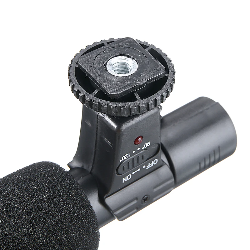 Новый 3 5 мм внешний стерео микрофон с 3V CR2 батарея видео Запись для Canon/Nikon/DSLR