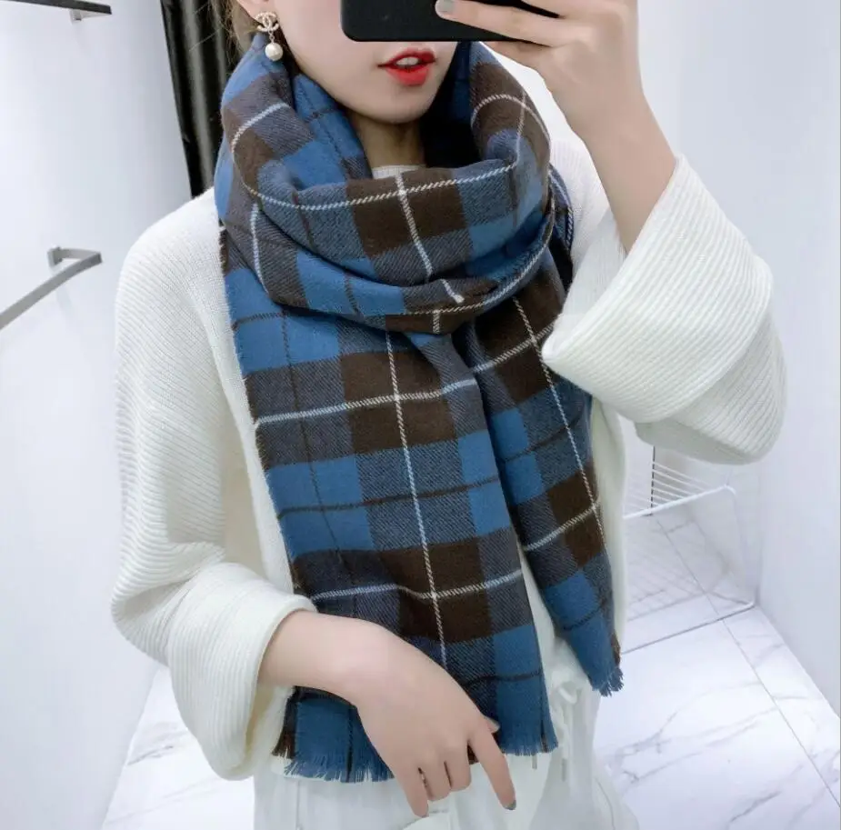 color 33 Женский шарф grueso шаль caliente bufanda grande chal mujeres envolturas Винтаж Polar a prueba de viento chal шарфы 140*140 см - Цвет: color 33