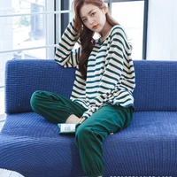 2021new spring winter 100 pure cotton home clothes for women casual homewear female cotton pajamas set sleepwear lounge wear