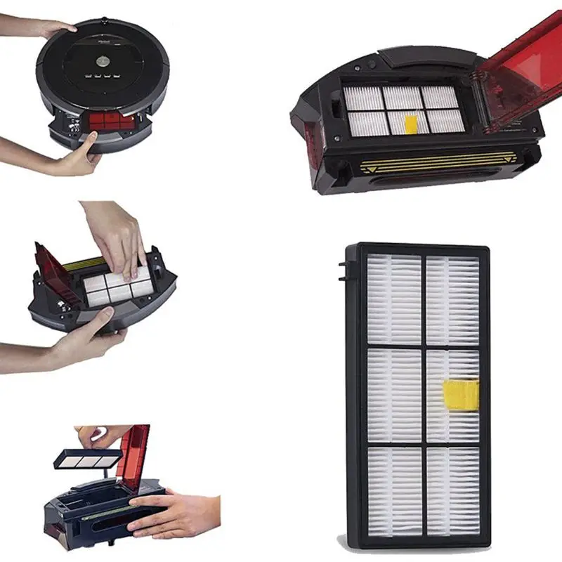 

Roller Brush Hepa Filter Side Brush Replacement Parts Set for roomba 800 Series