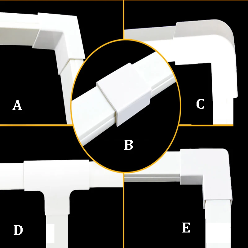 1 шт. самоклеящаяся защита для кабельного органайзера connertor Square Raceway настенная