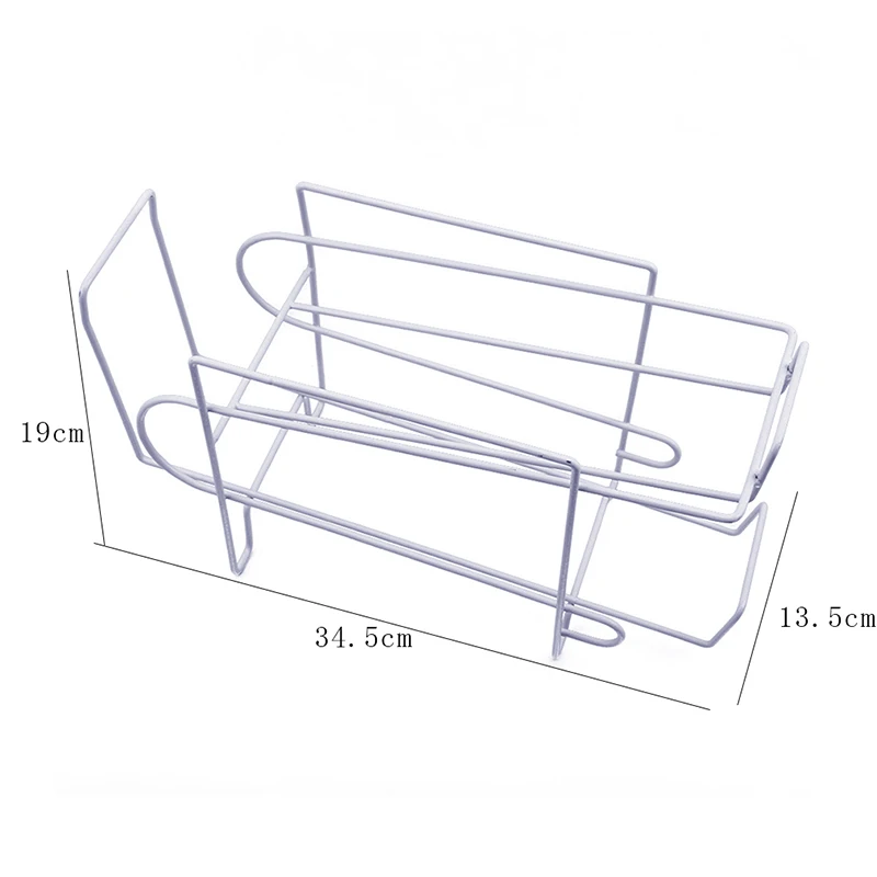 Kitchen Iron Rack White Double Tabletop Storage Beer Beverage Soda Refrigerator | Дом и сад