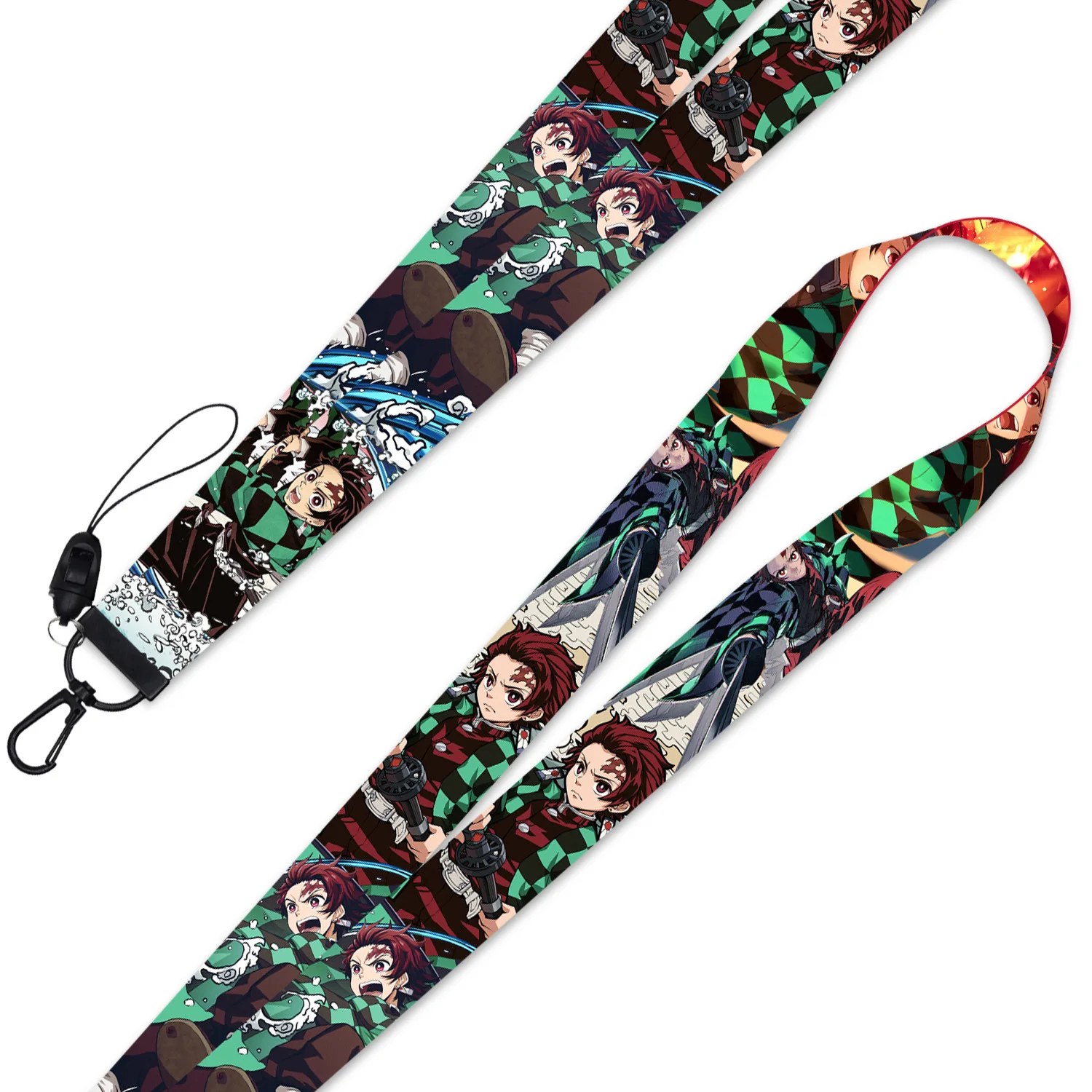 

C768 New Anime Demon Slayer Lanyards for Key Neck Strap For Card Badge Gym Key Chain Lanyard Key Holder DIY Hang Rope Keychain