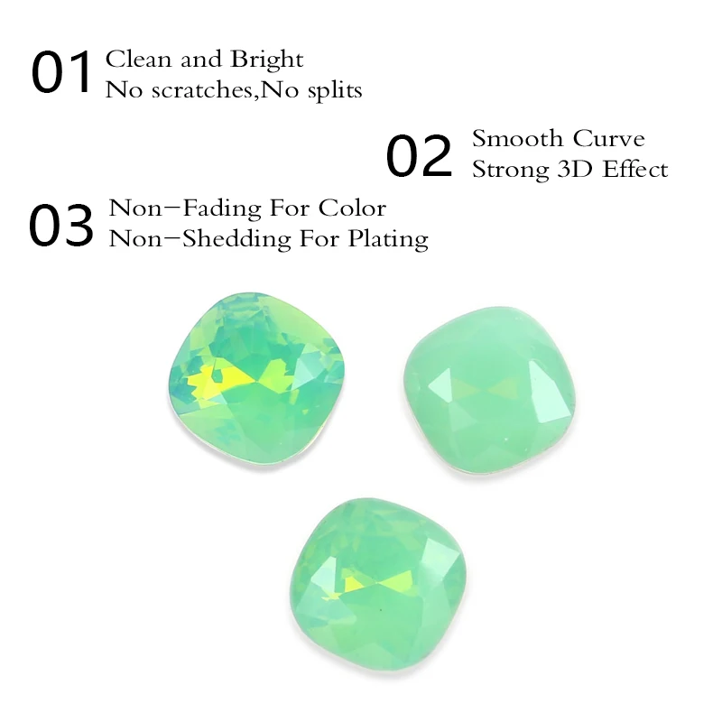 Толстые квадратные блестящие стразы бриллианты для одежды заостренный задник