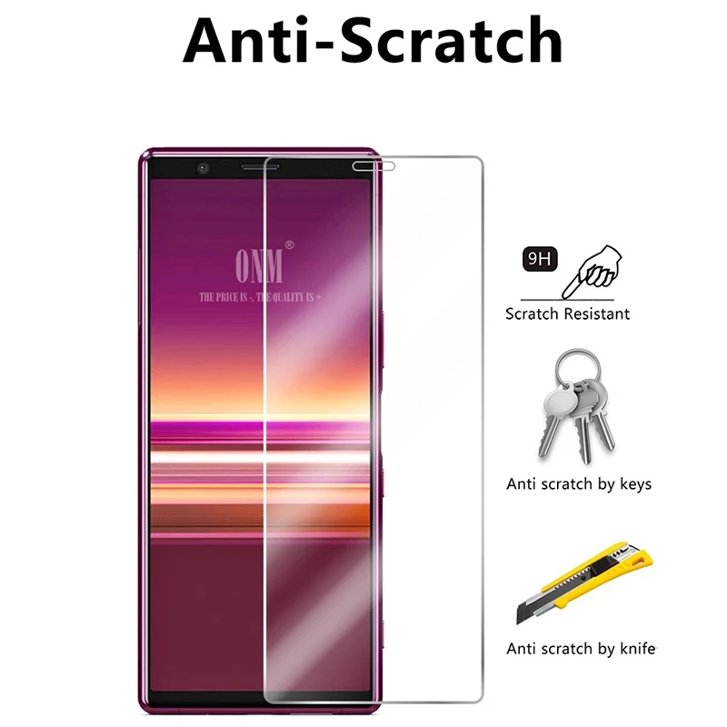 Защитное стекло 9H для Sony Xperia 1 1ii 1iii 5 5ii 5iii 8 10 II III 10ii 10iii E3 E4 E4g E5 HD|Защитные стёкла и
