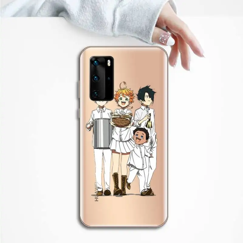 

Anime The Promised Neverland Phone Case Transparent for Huawei P honor 8 10i 20 30 40 smart 2019
