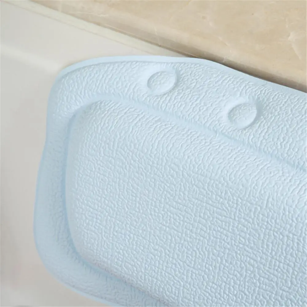 Soft Bathtub Pillow Headrest Waterproof PVC Bath Pillows Cushion Head Neck Rest Pillows With Suction Cups Bathroom Accessories images - 6