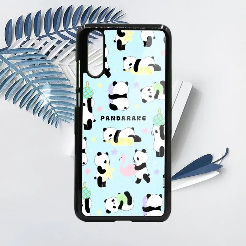 

cute panda Phone Case For Samsung galaxy S note 8 9 20 10 e lite2019 plus pro ultra Hard PC