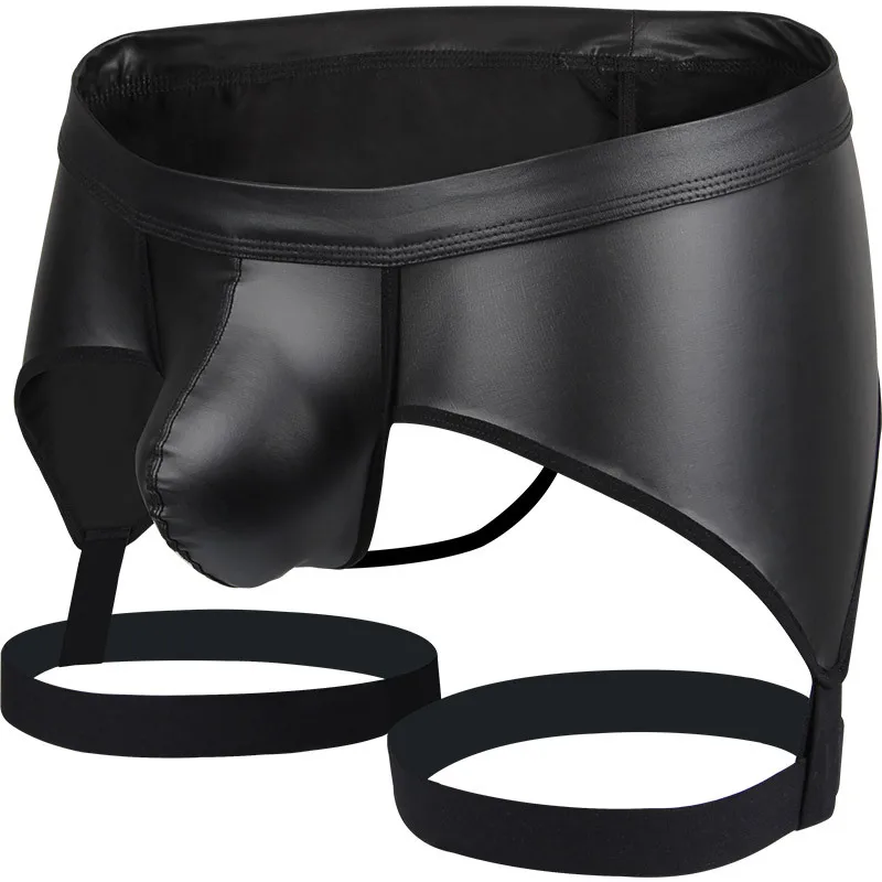 Мужское нижнее белье Jockstrap мужские стринги и из искусственной кожи сексуальный