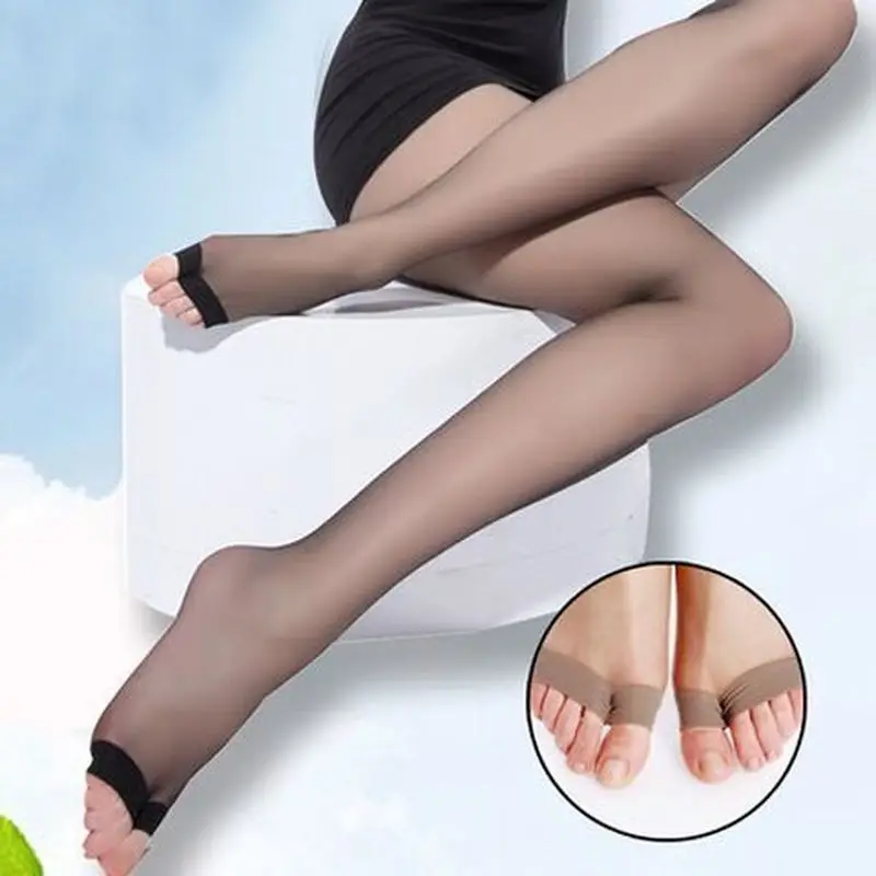 

Summer Ultra-thin Women's Tights Female Hosiery Open Toe Mesh Transparent Pantyhose Sexy Lingerie Nylon Brerathable Silk Tights