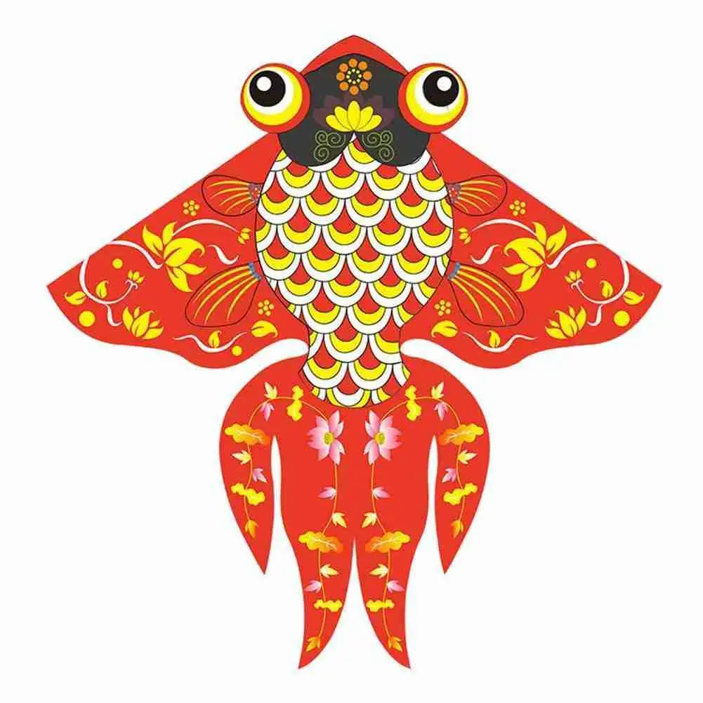 

Cartoon Kite Red Goldfish Kite Children Gift Family Trips Garden Outdoor Sports DIY Toy Children Kite Flying Toys