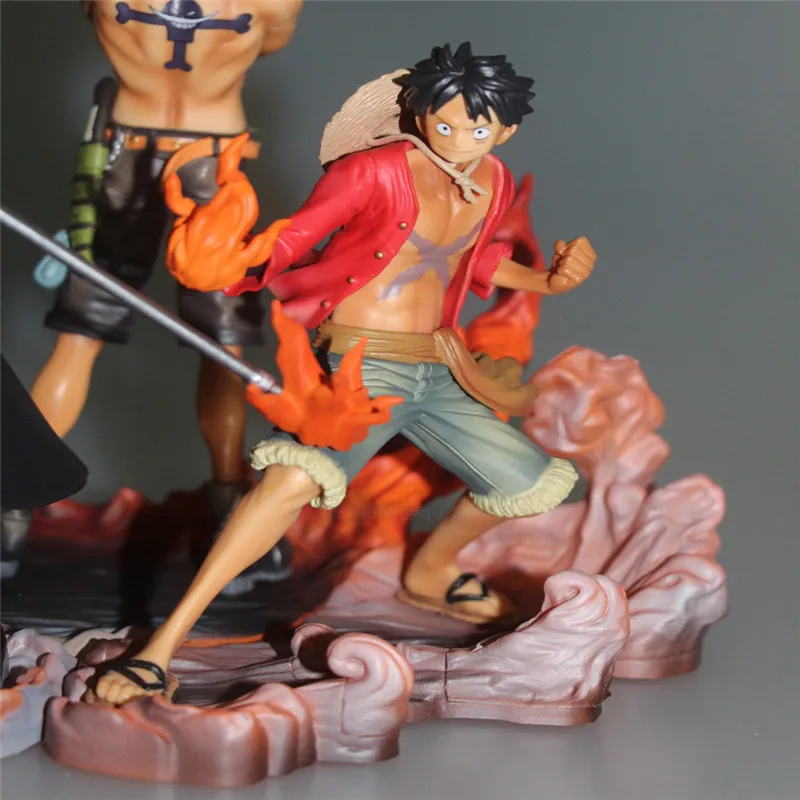 

ONE PIECE Old Enemy Whitebeard Pirates Portgas D Ace Edward Newgate Gol D Roger Sabo PVC Action Collectible Model Toy G680