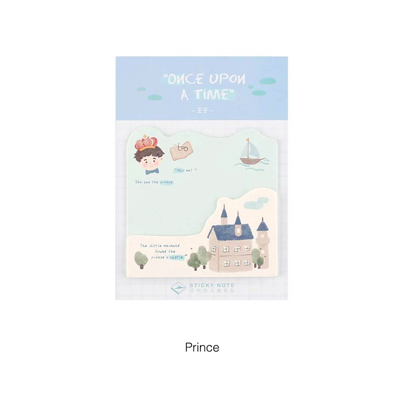 Prince Mr paper 30 шт./партия, 8 видов конструкций, милые Мультяшные сказки, город, самоклеющиеся блокноты для записей, записывающие точки, кавайные блокноты для записей, детские подарки - Цвет: Prince