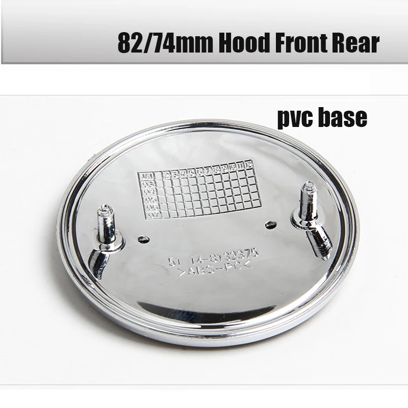 

2pcs/set 82mm 74mm Car Hood Front Rear Trunk Logo Sticker Auto Badge Emblem for E46 E39 E38 E90 E60 Z3 Z4 X3 X5 X6 Car Logo