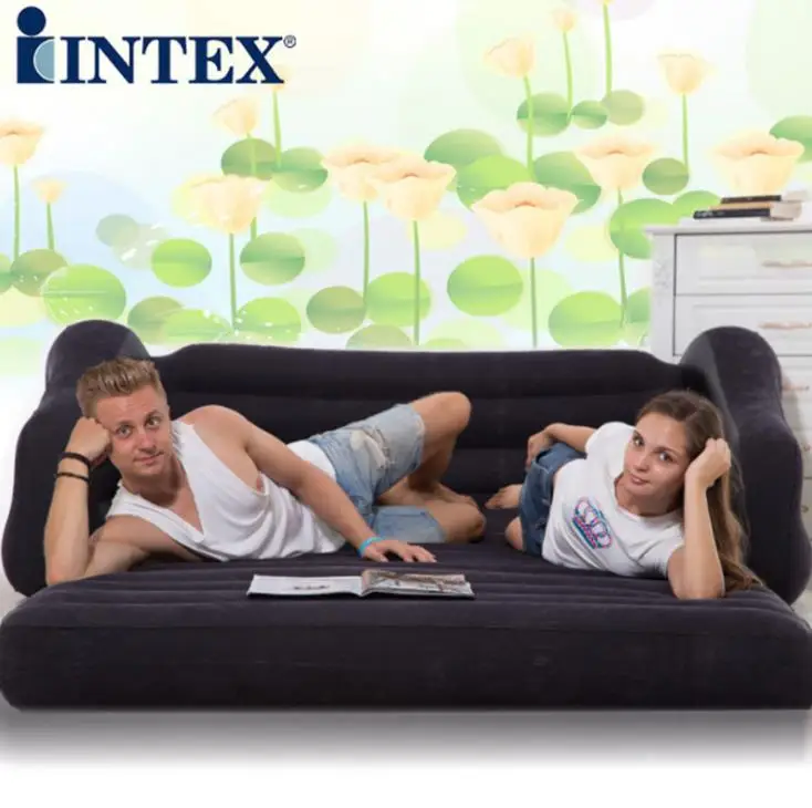 2 человека Intex Крытый надувной автомобиль секс диван кровать складной ленивый Подушка пляж открытый кемпинг матрас кресло
