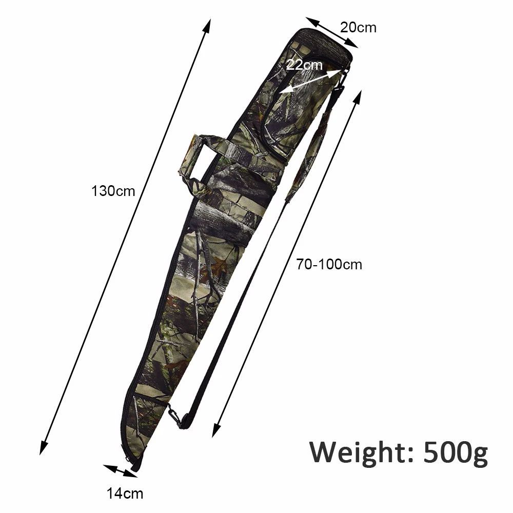 130 см чехол для тактической винтовки 600D Ткань Оксфорд Camo для охотничьего ружья в стиле милитари Чехол плечевой ремень Скрытая кобура Сумка для принадлежностей чехол для ружья сумка для охотывоенное дело военное де